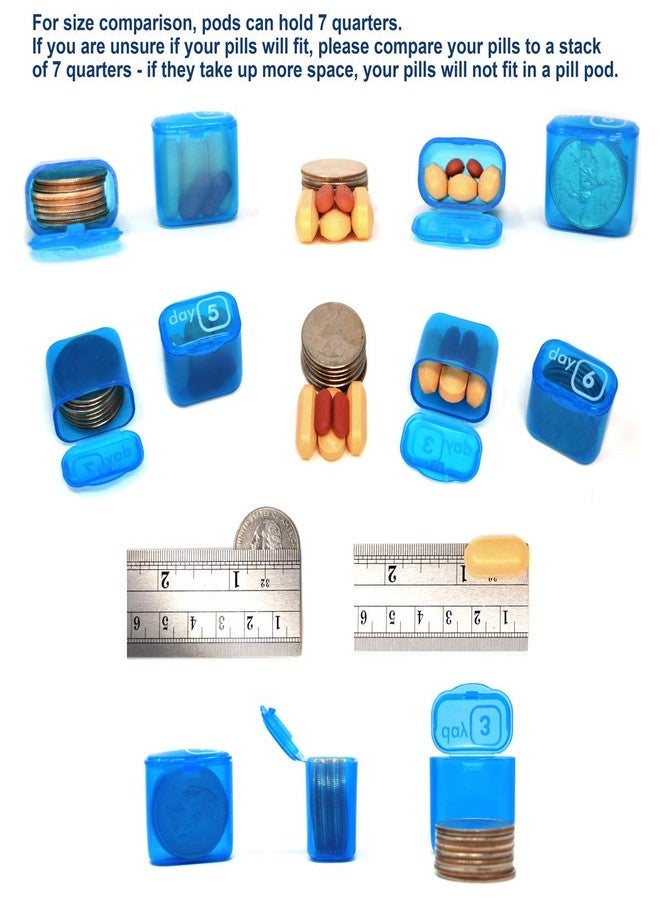 pill thing منظم أدوية شهري مع 31 علبة حبوب قابلة للإزالة للاستخدام اليومي في المنزل والعمل والسفر، علب حبوب مرقمة للمكملات الغذائية والفيتامينات (رمادي) - Image 4